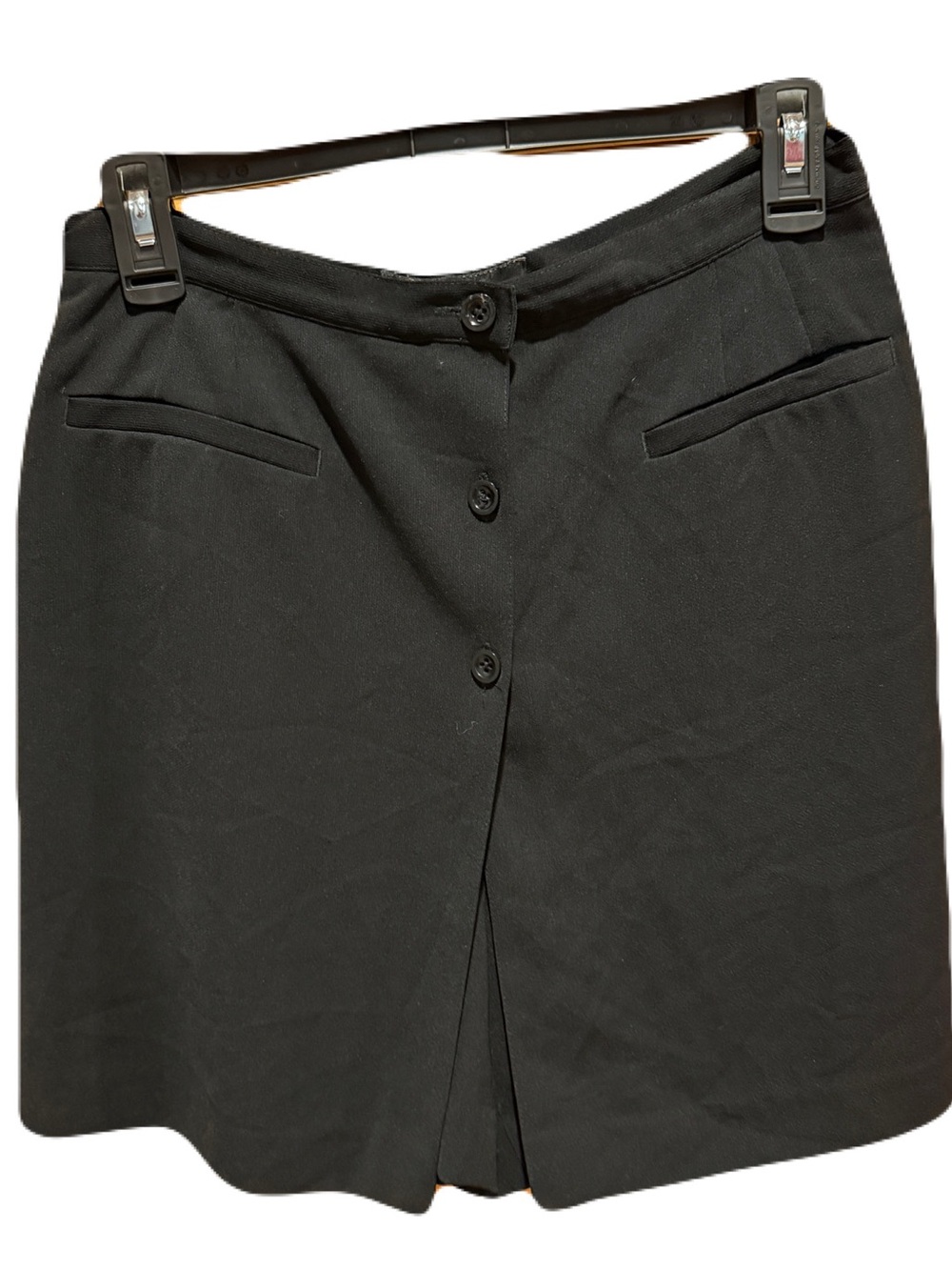 Banana Republic Black Button-Front Skort